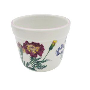 R.B. Bernarda Portugal Small‎ Flower Pot Ceramic Floral 3.5" Herb Garden Plant